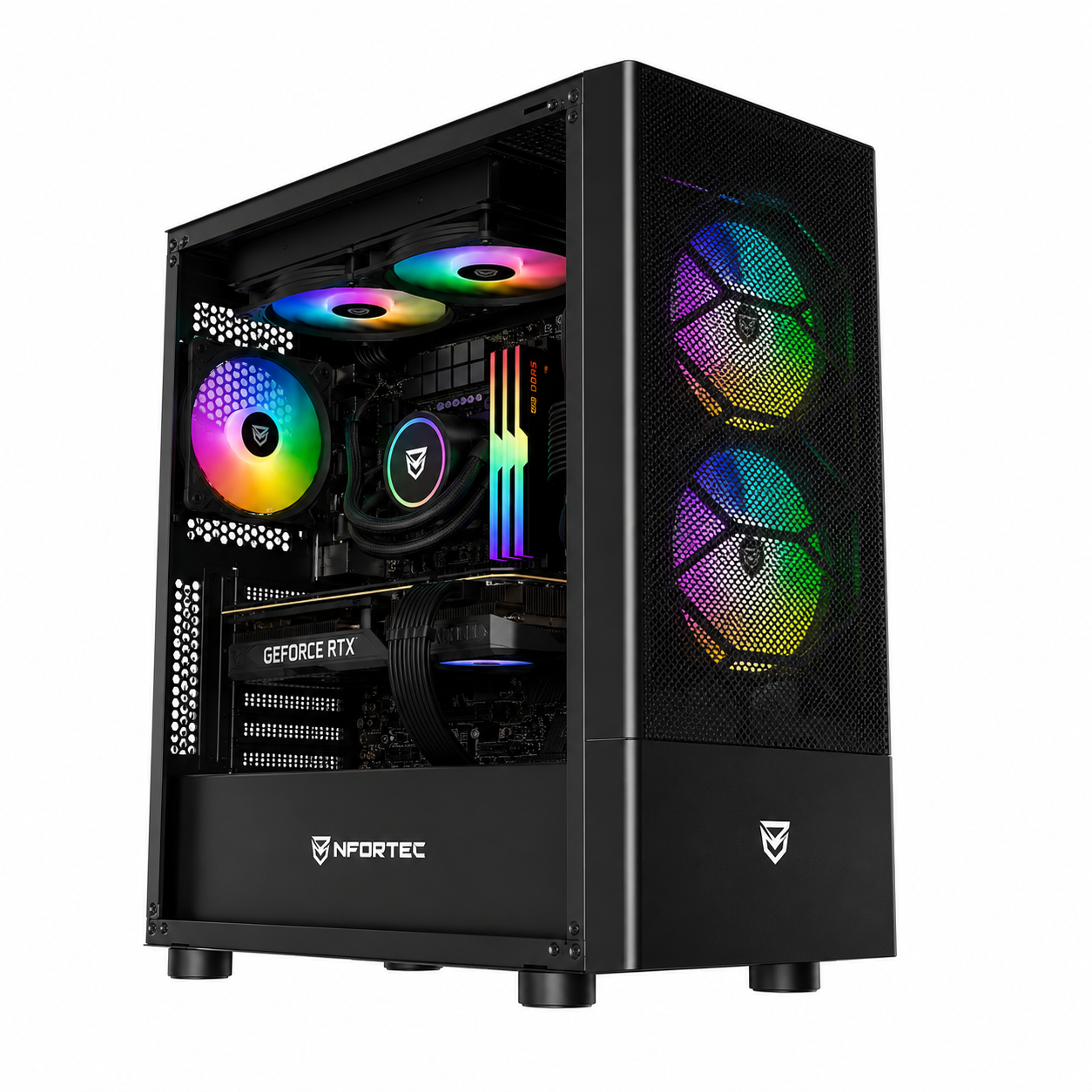 (33) Ordenador Gaming R7 5700 / 32 RAM / SSD 1TB / RX 9060XT + Windows 11 Pro