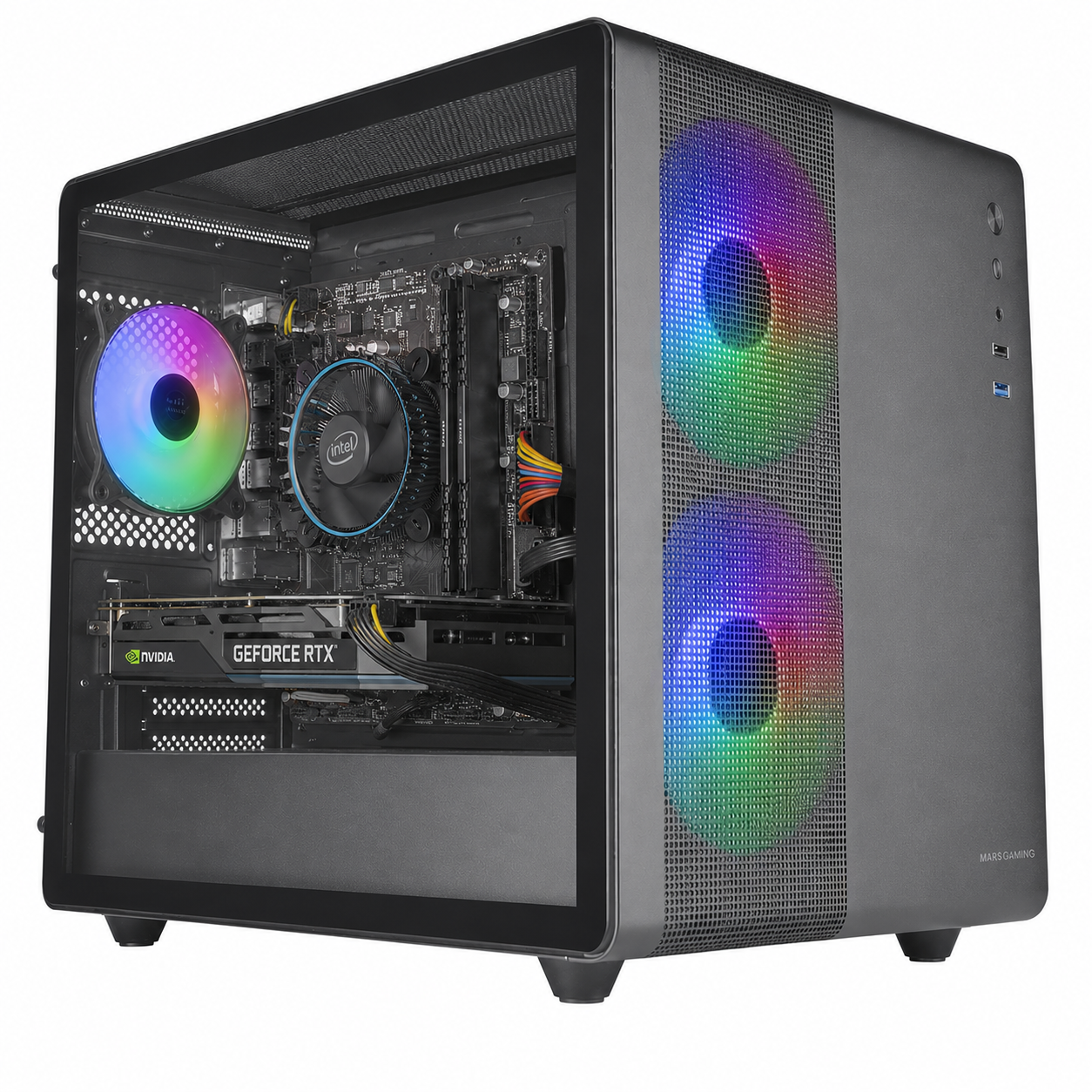 (34) Ordenador Gaming I3 14100F / 16 RAM / SSD 500GB / RX 3050 + Windows 11 Pro