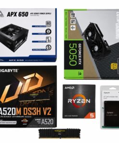 (12) Ordenador gaming R5 5500 - 16 RAM - SSD 1TB - RTX 5050 + Windows 11