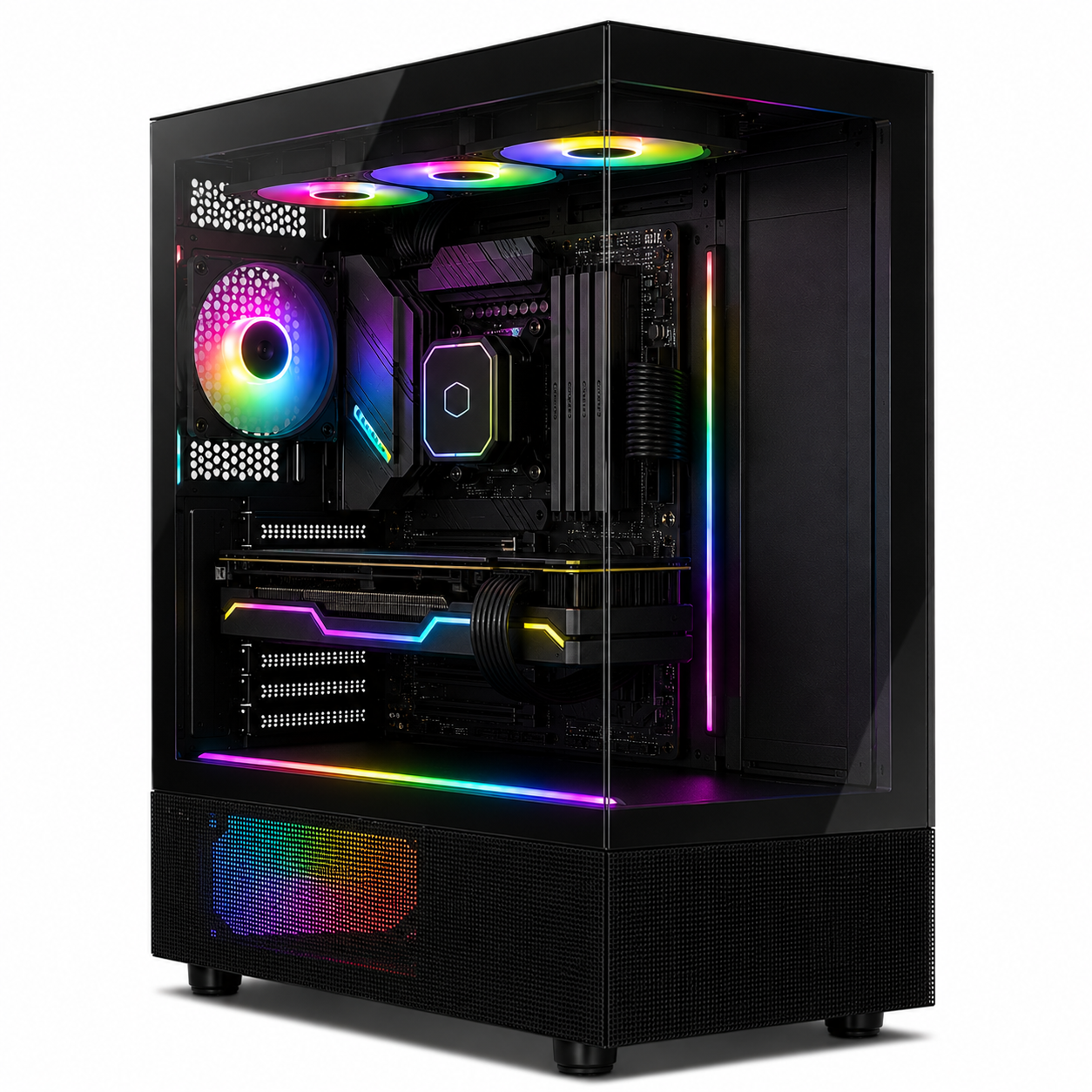 Ordenador gaming AMD Ryzen 7 8700 con RTX 5070 Ti, 32 GB DDR5 y SSD NVMe de 1 TB
