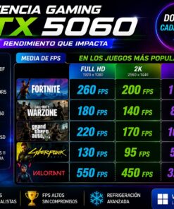 (2) Ordenador Gaming i7-14700F / 32GB / 1TB SSD / RTX 5060 + Windows 11