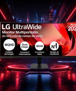 Monitor LG 34U601B-B 34" UltraWide WQHD 120Hz VA Curvo FreeSync Premium HDR10