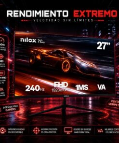 Nilox NXM27FHD2401 27" LED VA FullHD 240Hz 1ms FreeSync Monitor Gaming
