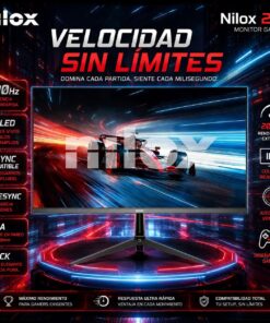 Monitor Nilox NXM272K20001 27" 2K 200Hz IPS LED G-SYNC Compatible FreeSync VESA Black