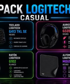 Pack Logitech Casual – Rendimiento, Confort y Estilo para tu Setup