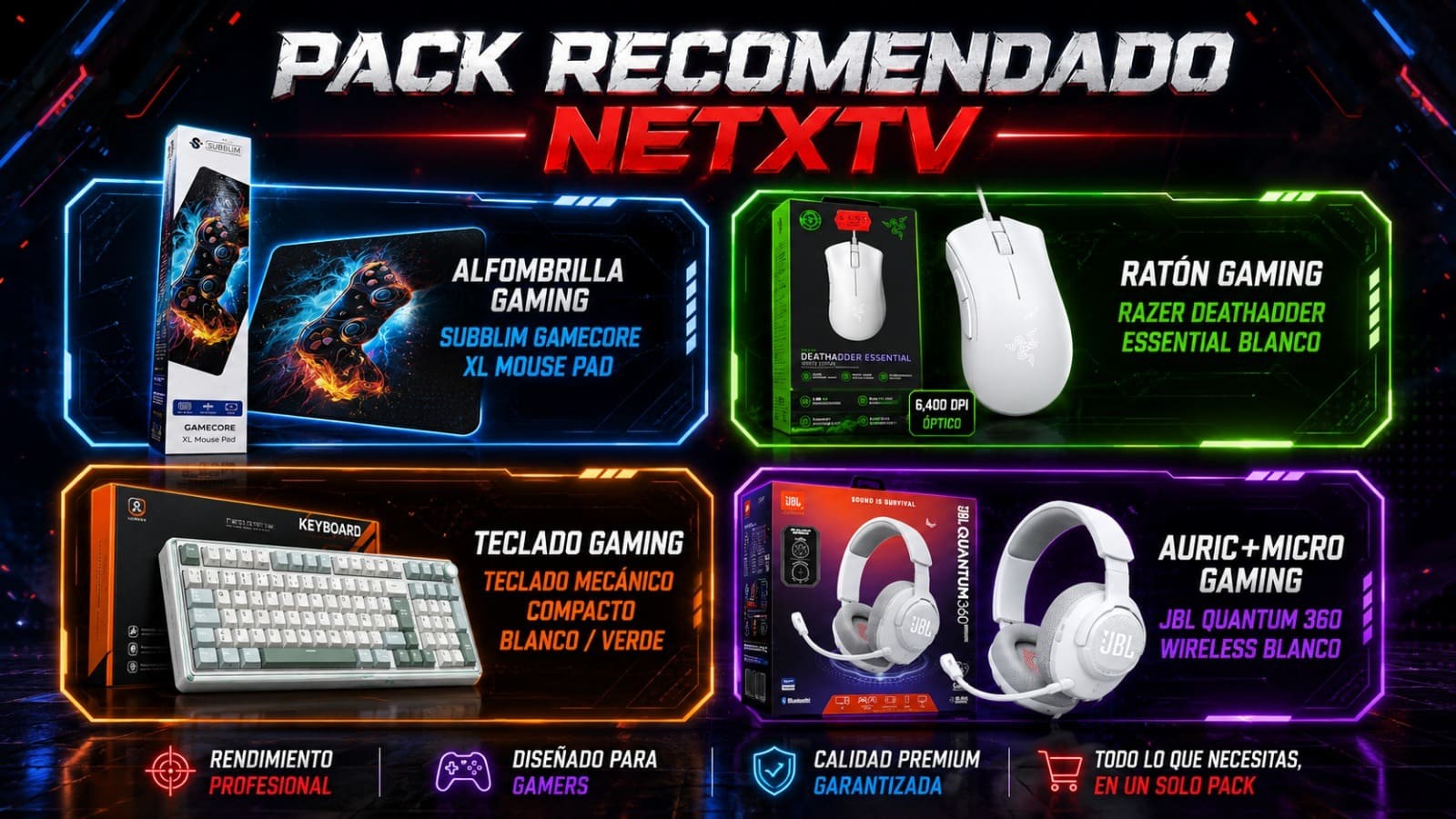 Pack Recomendado NETXTV – El Setup Premium