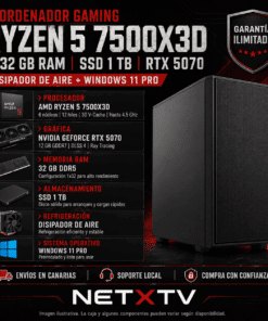(46) Ordenador Gaming Ryzen 5 7500X3D | 32 GB RAM | SSD 1 TB | RTX 5070 | Windows 11 Pro - Imagen 4