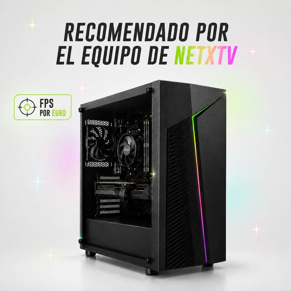 (3) Ordenador Gaming Ryzen 5 4500 | 16 GB RAM | SSD 500 GB | RTX 5050 | Windows 11 Pro