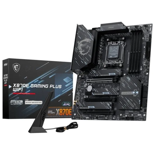 Placa Base MSI X870E GAMING PLUS WIFI | AM5 | DDR5 | Wi-Fi 7 | PCIe 5.0