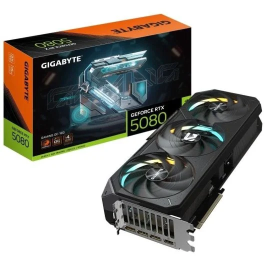 Tarjeta Gráfica GIGABYTE GeForce RTX 5080 GAMING OC 16G | 16 GB GDDR7