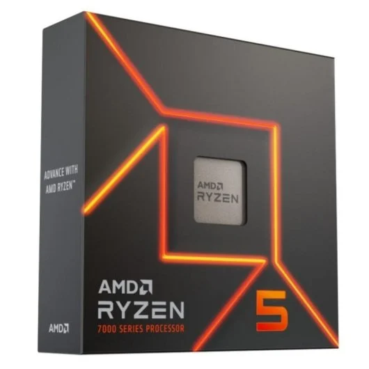 Procesador AMD Ryzen 5 7600X | 6 Núcleos | 12 Hilos | Hasta 5,3 GHz | AM5