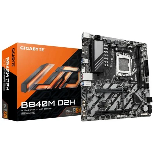 Placa Base GIGABYTE B840M D2H | AM5 | DDR5 | 2.5G LAN | micro ATX